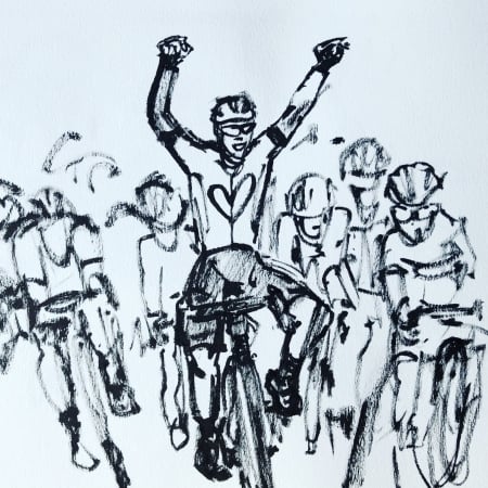 tourdefrance,karlienart,schetsen