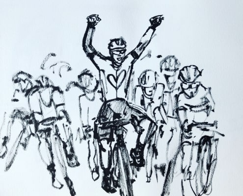 tourdefrance,karlienart,schetsen