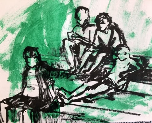 bickersgracht,amsterdam,karlienart,sketch